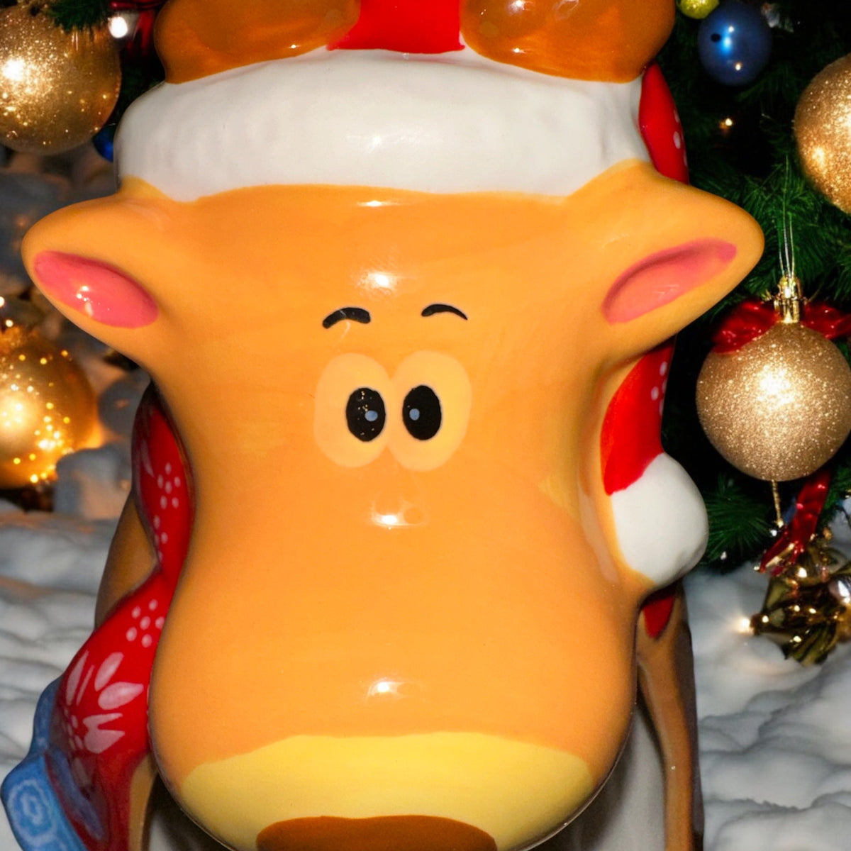 SO CUTE!! Temp-Tations By Tara Holiday Raindeer Sponge holder, small animal hide, NEW