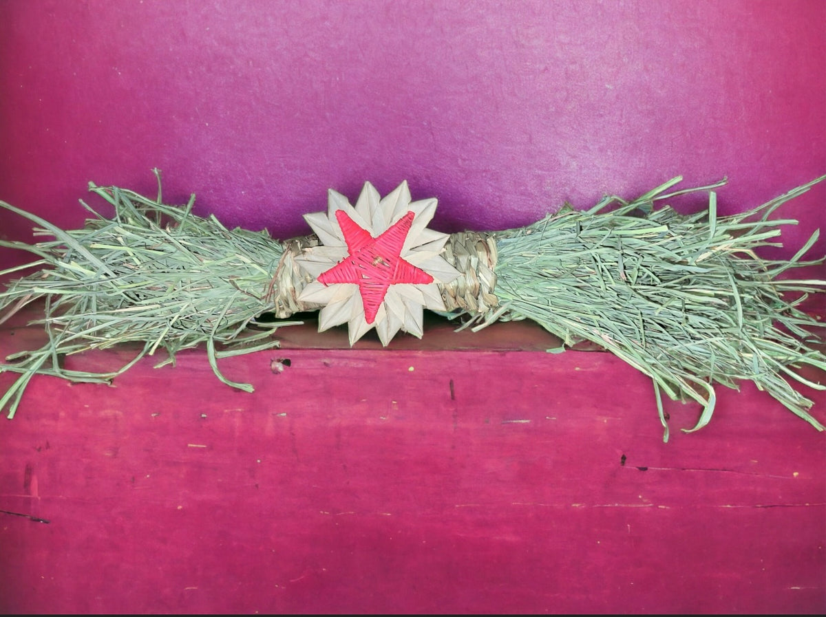 All Natural Chew and Forage Toy | Sea grass tunnel, Premium Orchard Hay Nibble Toy I Bunny Rabbit, Chinchilla, Guinea Pig, Small Animal