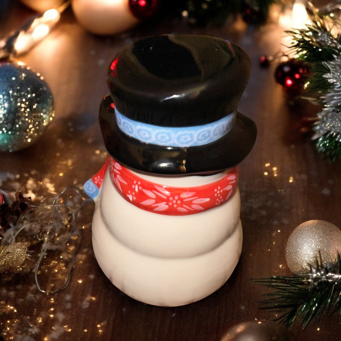 ADORABLE!! Temp-Tations By Tara Holiday Snowman Sponge holder, small animal hide, NEW