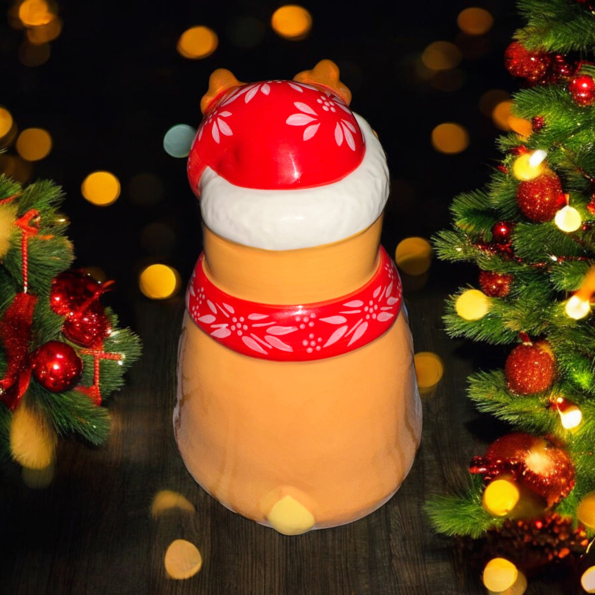 SO CUTE!! Temp-Tations By Tara Holiday Raindeer Sponge holder, small animal hide, NEW