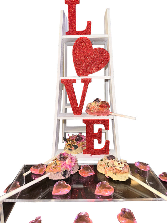 HAMALICIOUS Double Heart Cookie Pops/Hamsters, Mice, Rats, Gerbils